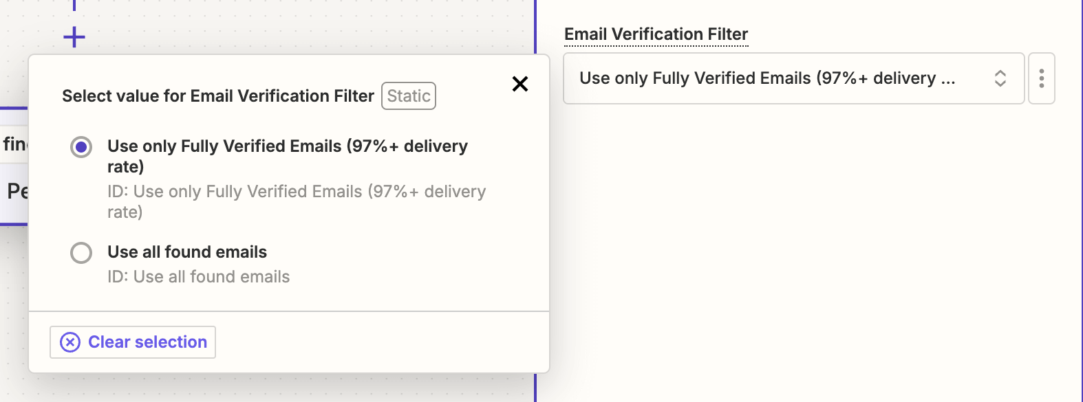 Zapier: use only valid emails (97%+ delivery rate)